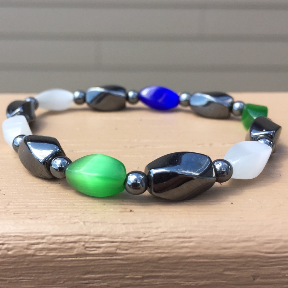 2/$16 Magnetic Hematite Bracelet
